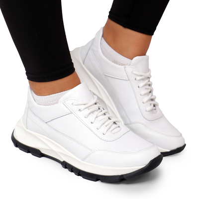 Кросівки жіночі білі шкіряні 170/5 170/5- F.w.spr  фото