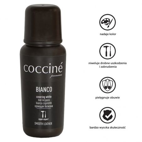 COCCINE BIANCO Біла рідка зафарбовуюча паста для шкіри 75мл 5906489210815 фото