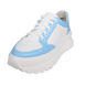 Кросівки жіночі шкіряні біло-блакитні L024 243865 /6 фото 5