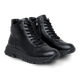 Кросівки жіночі високі чорні шкіряні на байці 145 145 - F.Bl.aut фото 1