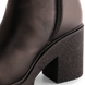 Ботинки на каблуке женские черные кожаные на меху 717 717- F.Bl фото 6